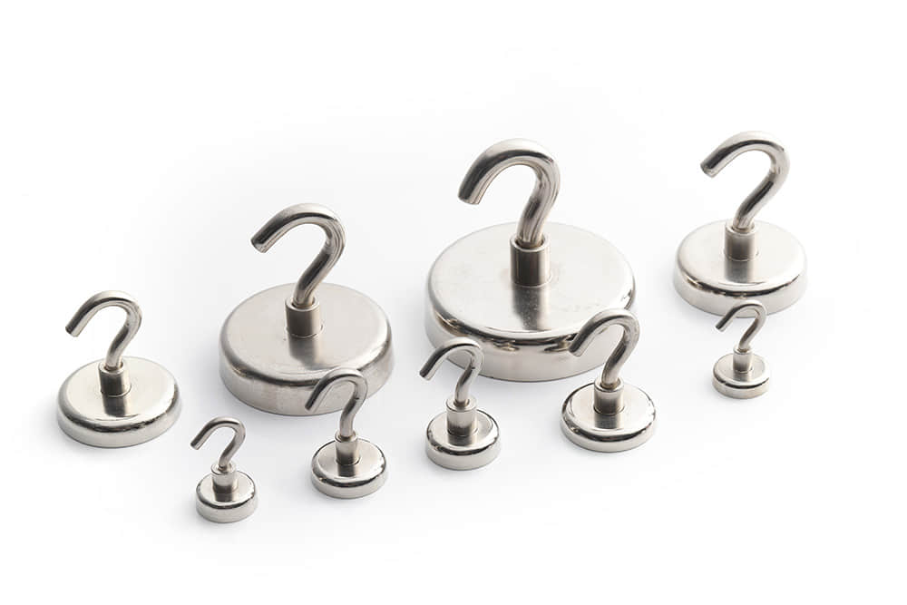 Neodymium magnet hooks