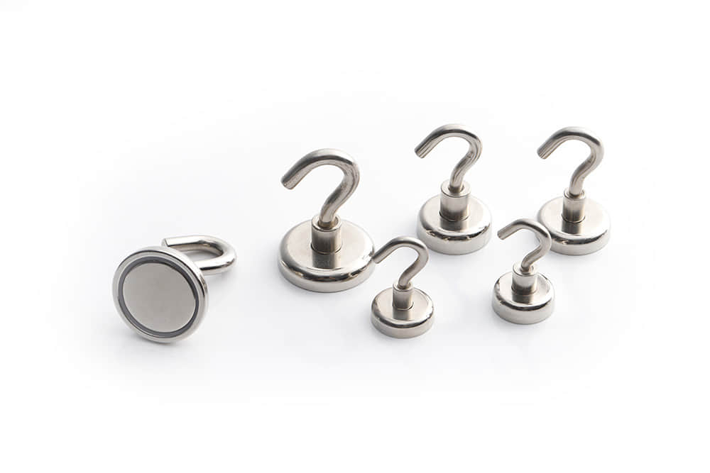 Neodymium magnet hooks