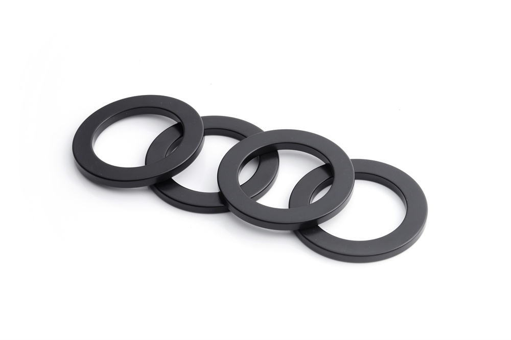 black-plated epoxy neodymium magnet ring with stronger corrosion resistance