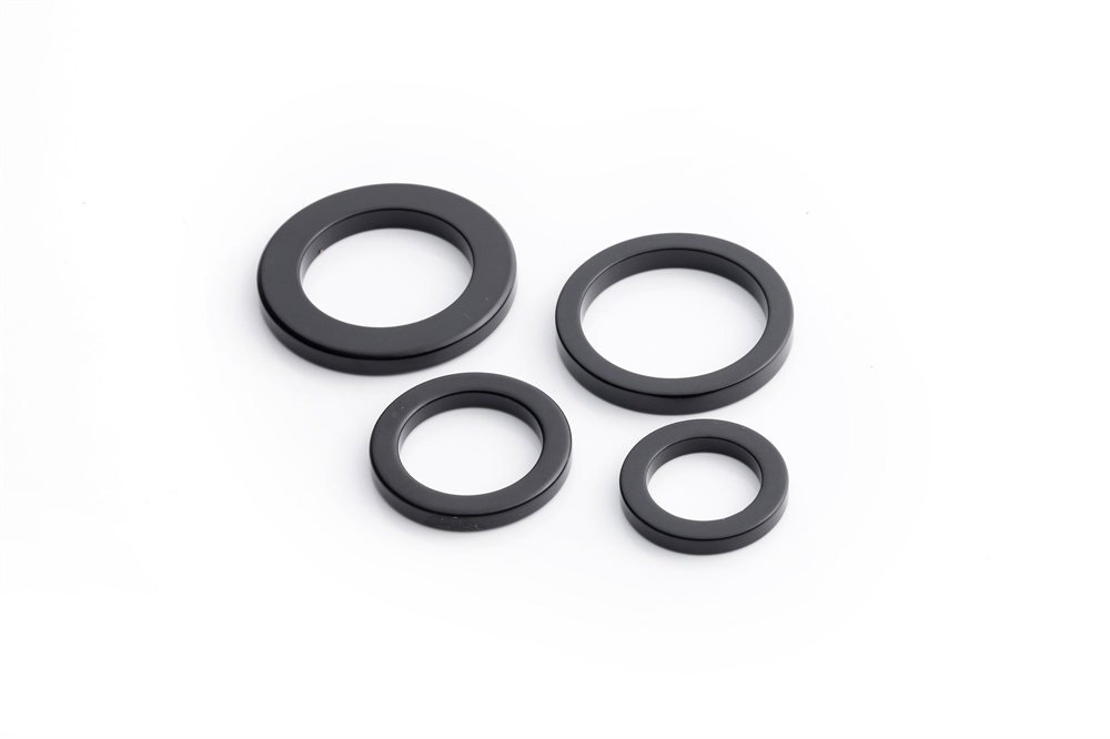 black-plated epoxy neodymium magnet ring with stronger corrosion resistance
