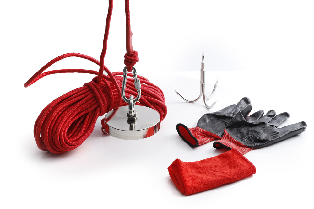 neodymium fishing magnets set can be customized with logo and barcode